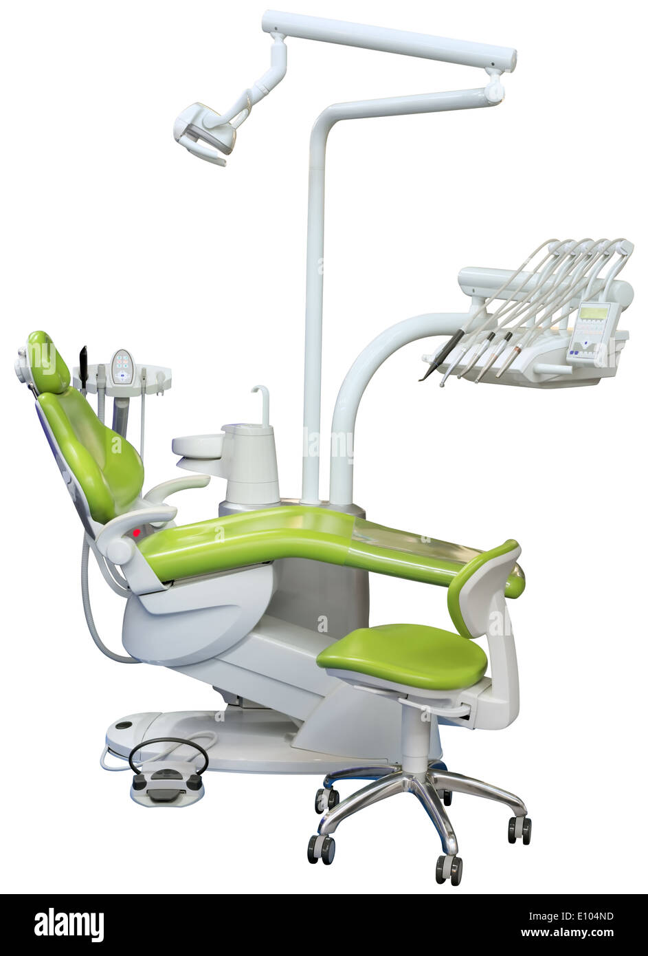 Dentiste Président isolé avec Clipping Path Banque D'Images