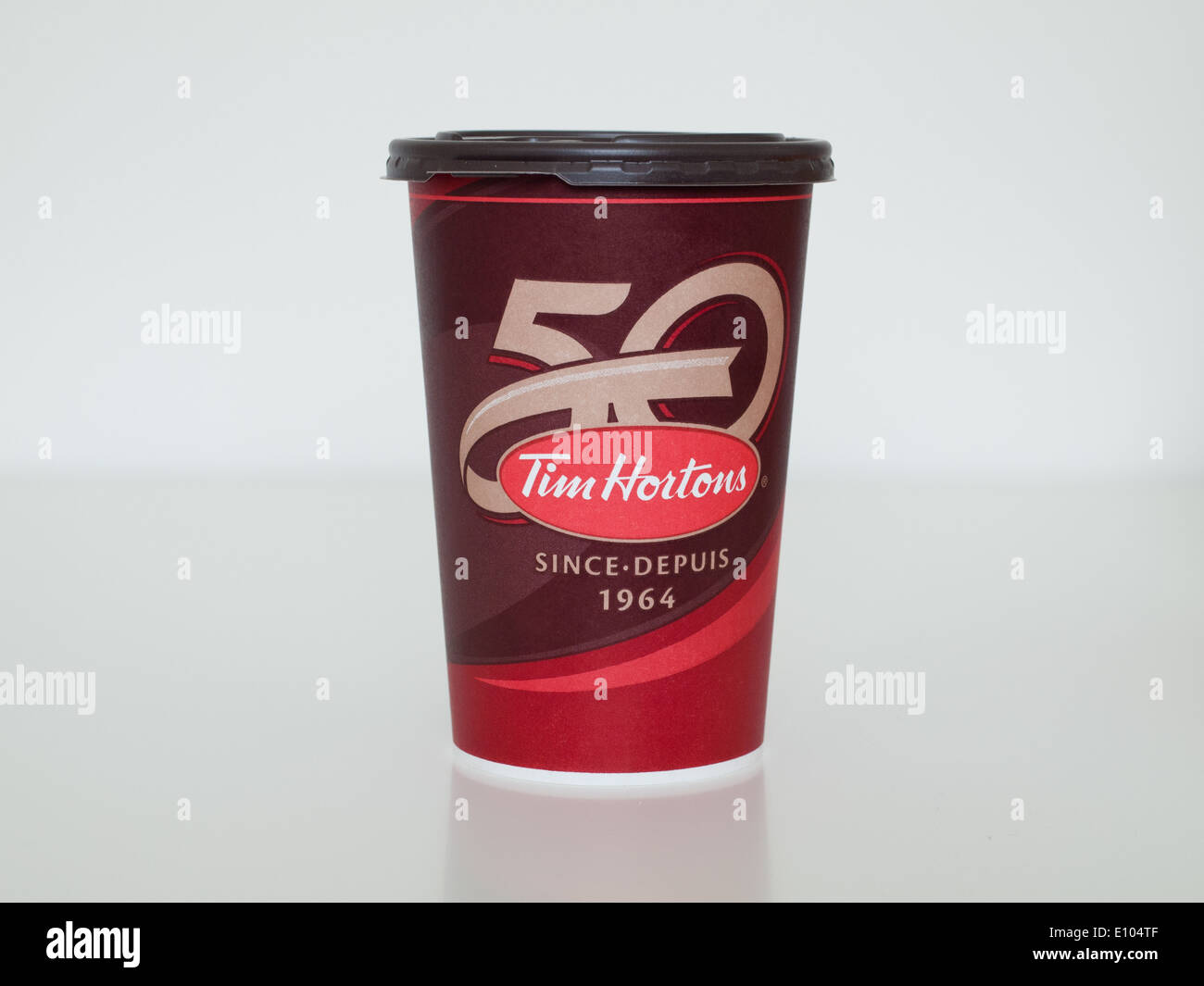 Un café chez Tim Hortons. Le Canada. Banque D'Images