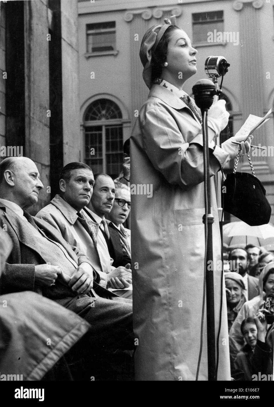 L'actrice Vivien Leigh mène de protestation Banque D'Images