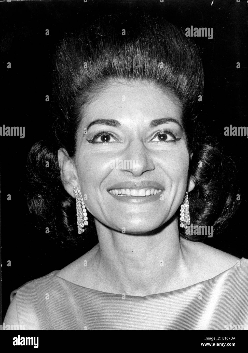 Portrait de la chanteuse d'opéra Maria Callas Banque D'Images