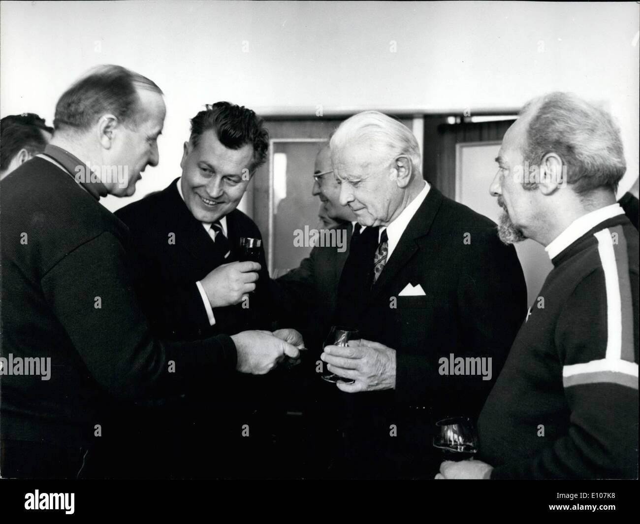 02 février 1970 - Championnats du Monde de Ski Nordique Evénements Ouverture : Avant la cérémonie d'ouverture des 28e Championnats du Monde Banque D'Images