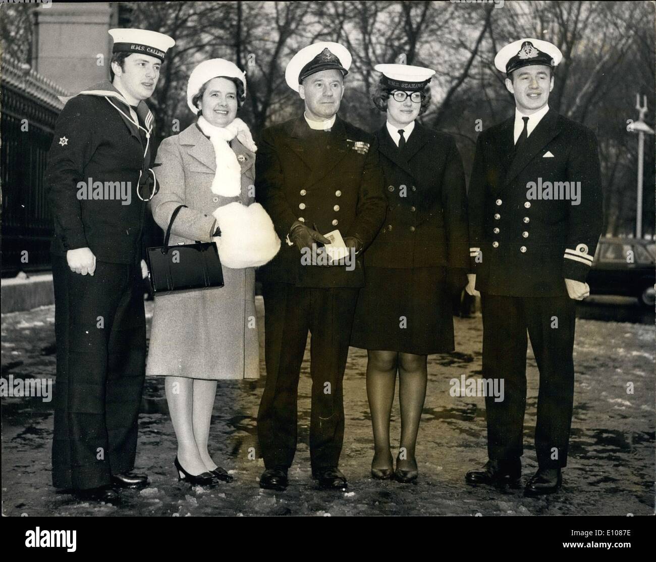 Mar. 03, 1970 - Investiture au Palais. : Le Révérend John Richardson. Vicaire de Mitford, Morpeth, Northumberland, a pris aujourd'hui sa Banque D'Images