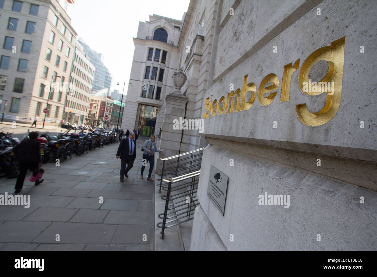 Siège bâtiment Bloomberg Londres Banque D'Images