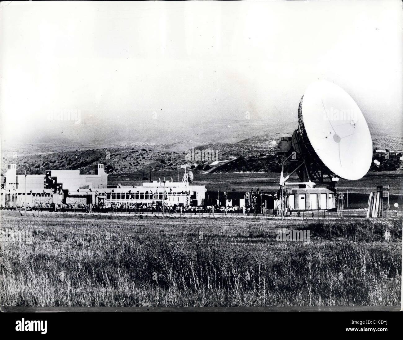 Juillet 31, 1972 - Israel's Terre Nouvelle station de communication par satellite. La photo montre la vue de la nouvelle terre Satellite Communications Banque D'Images