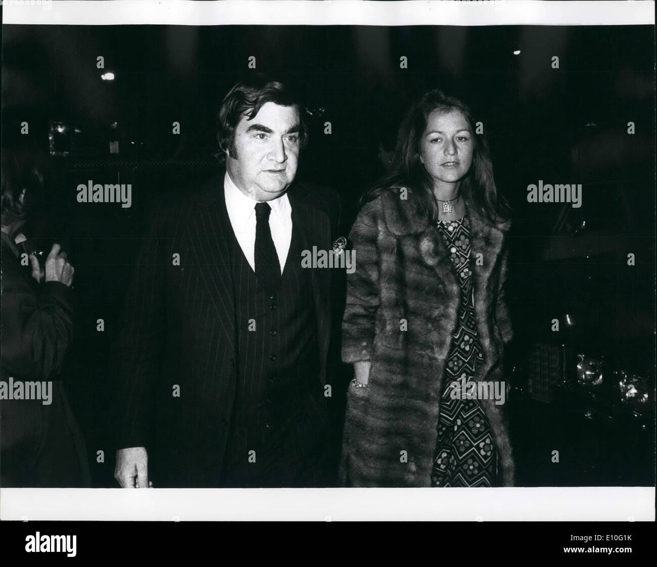 Oct. 10, 1972 - Mr. Mrs. Pierde Sallinger : au  4ème anniversaire de mariage, El AP Banque D'Images