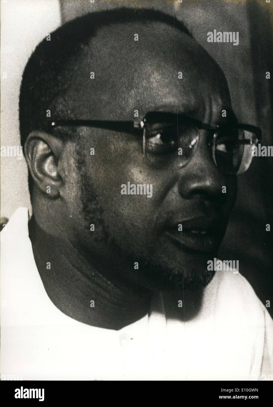 22 janvier 1973 - Monsieur Amilcar Cabral, Secrétaire général de la Guinée en Afrique Banque D'Images