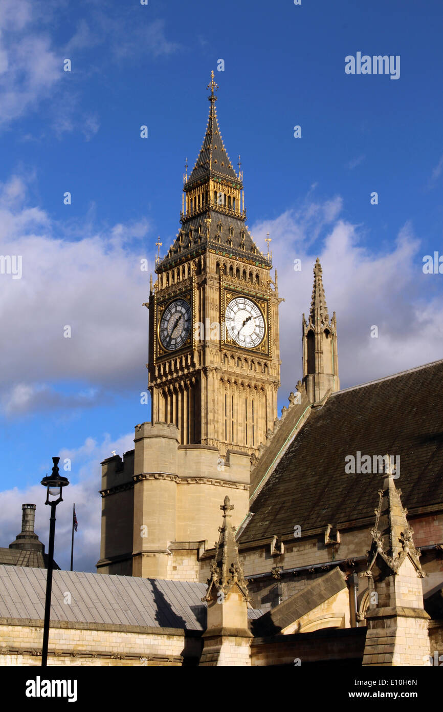 Londres : Big Ben (Elizabeth Tower) Banque D'Images