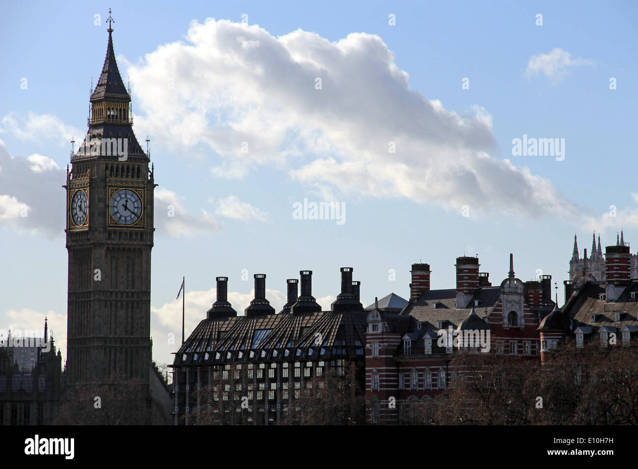Londres : Big Ben (Elizabeth Tower) Banque D'Images