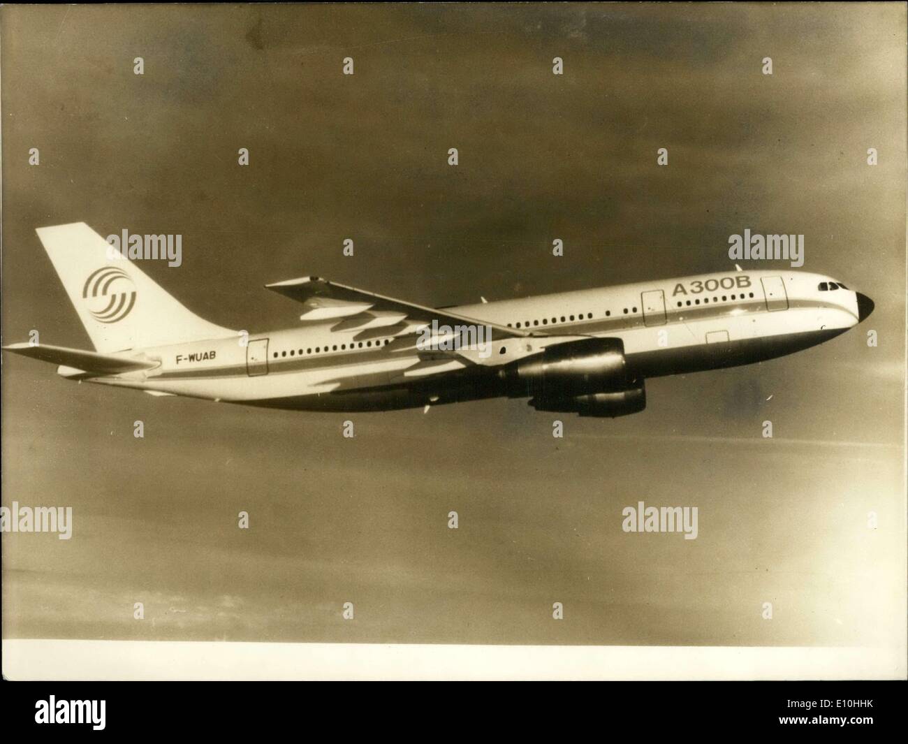 01 déc., 1972 - L'Airbus A300B en vol Banque D'Images
