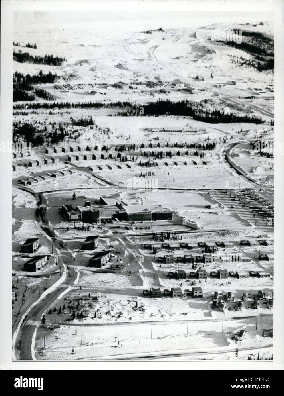 09 février 1973 - Churchill Falls Hydroelectric Immobilier en construction Banque D'Images