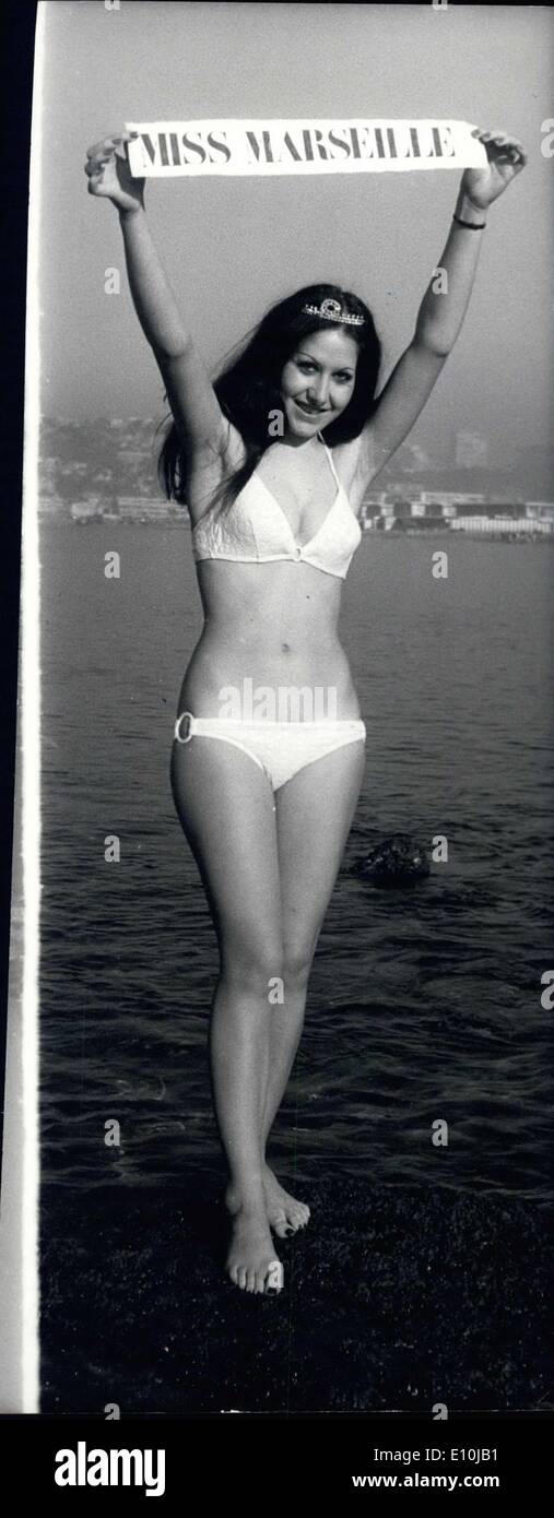 18 déc., 1972 - Muriel Masella, 20 ans est ''Miss Marseille 1973' Banque D'Images