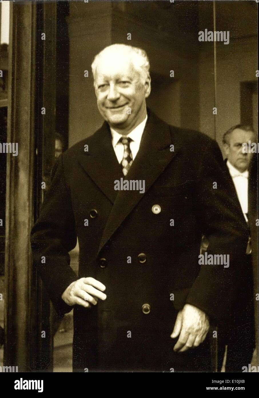 12 mars 1973 - Le Premier ministre français, Pierre Messmer à l'Assemblée nationale Banque D'Images