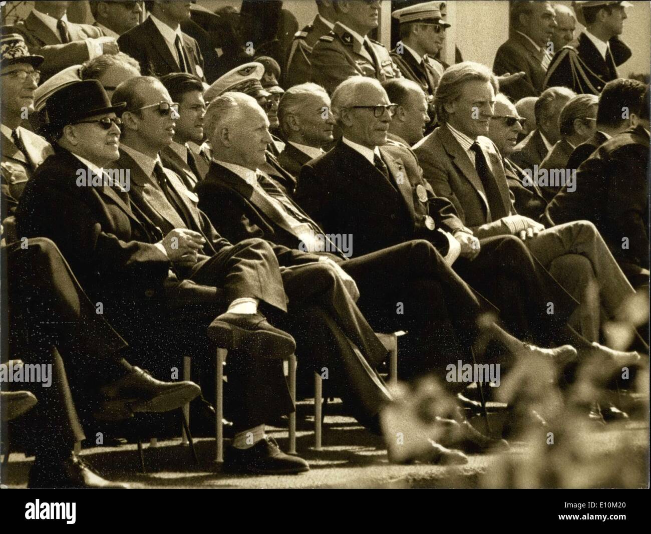 26 mai 1973 - Pierre Messmer en Alsace Banque D'Images
