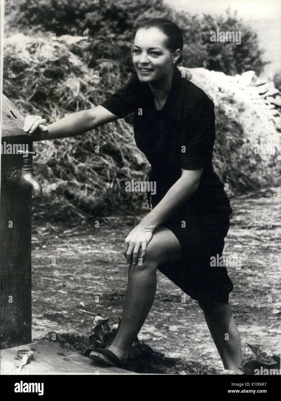 27 août 1973 - ''La'' Star Romy Schneider Banque D'Images