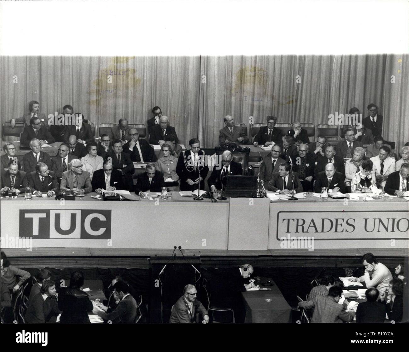 02 septembre 1974 - Ouverture de Trade Union Congress à Brighton : 1974 Trades Union Congress a ouvert aujourd'hui à la Coupole, Brighton. Banque D'Images