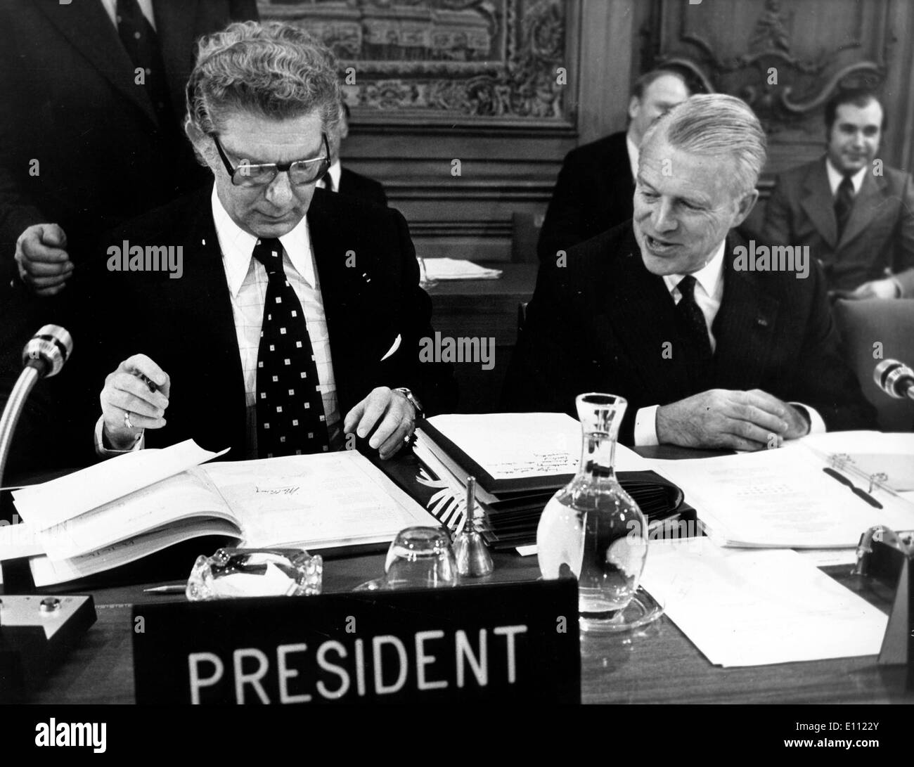 Ministre belge des finances willy de clercq Banque de photographies et