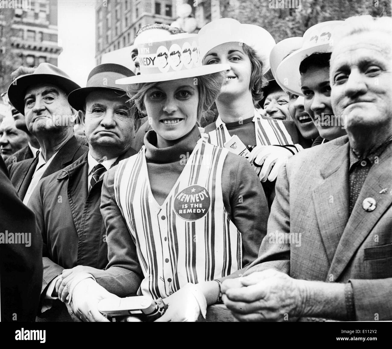 Jun 15, 1975 ; Washington, VA, USA ; la campagne pour l'élection de Kennedy. Banque D'Images