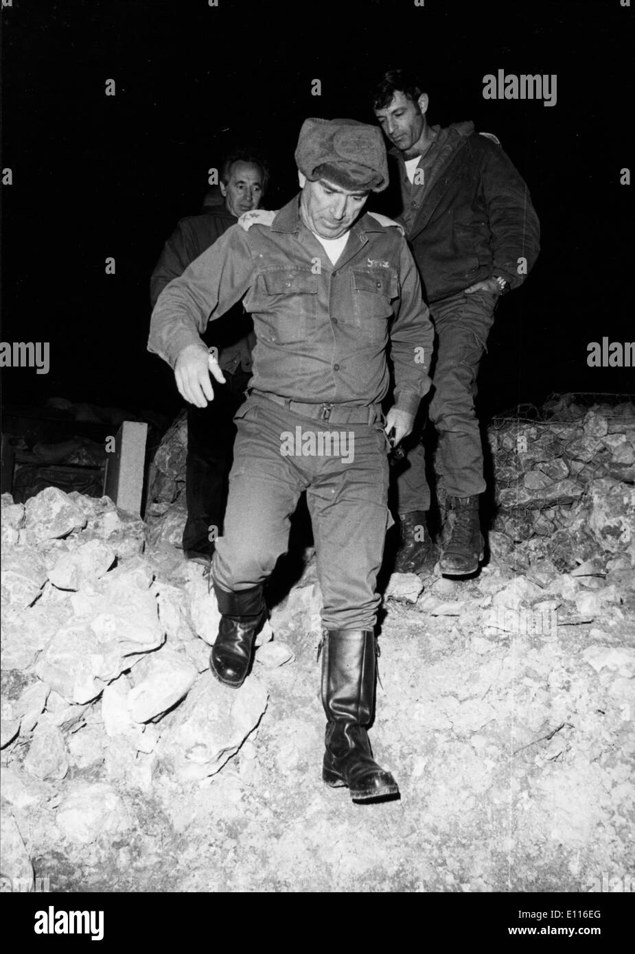 Jan 20, 1976 ; Jérusalem, Israël, homme politique israélien Shimon Peres est né le 21/08/1923 et a été le 8e premier ministre si Israël Banque D'Images