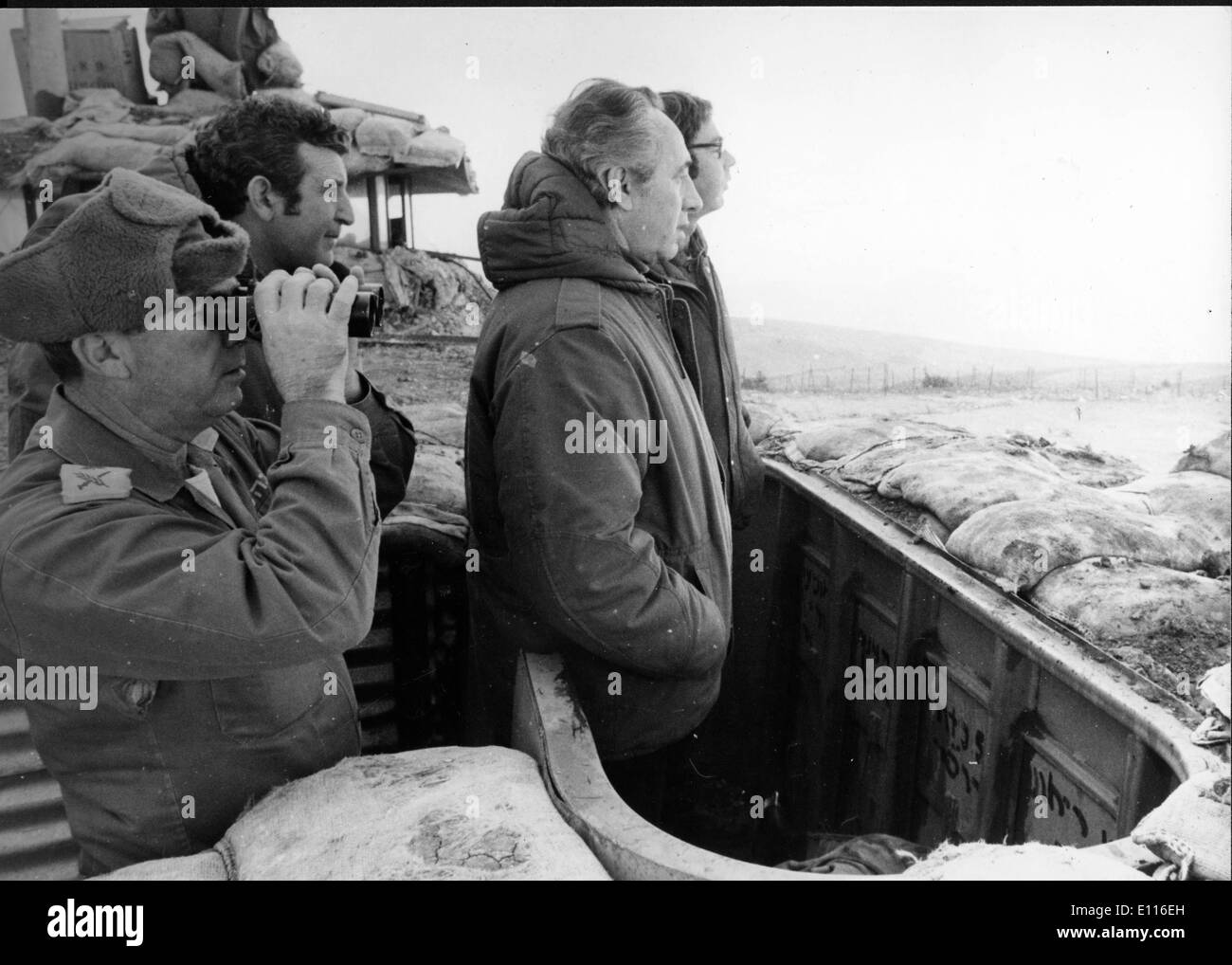 Jan 20, 1976 ; Jérusalem, Israël, homme politique israélien Shimon Peres est né le 21/08/1923 et a été le 8e premier ministre si Israël Banque D'Images