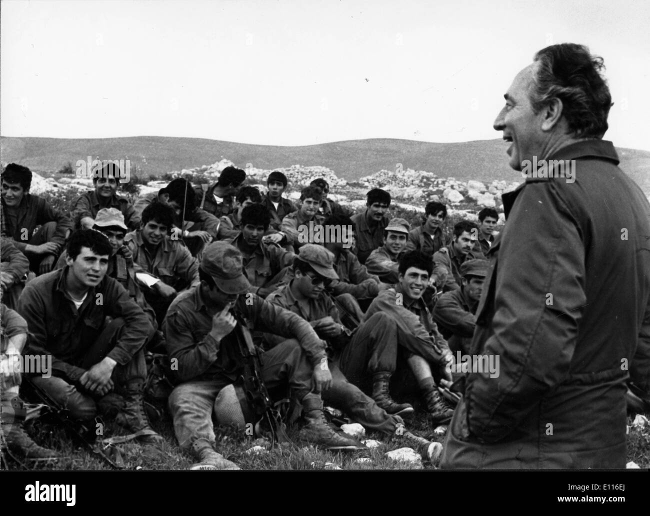 Jan 20, 1976 ; Jérusalem, Israël, homme politique israélien Shimon Peres est né le 21/08/1923 et a été le 8e premier ministre si Israël Banque D'Images