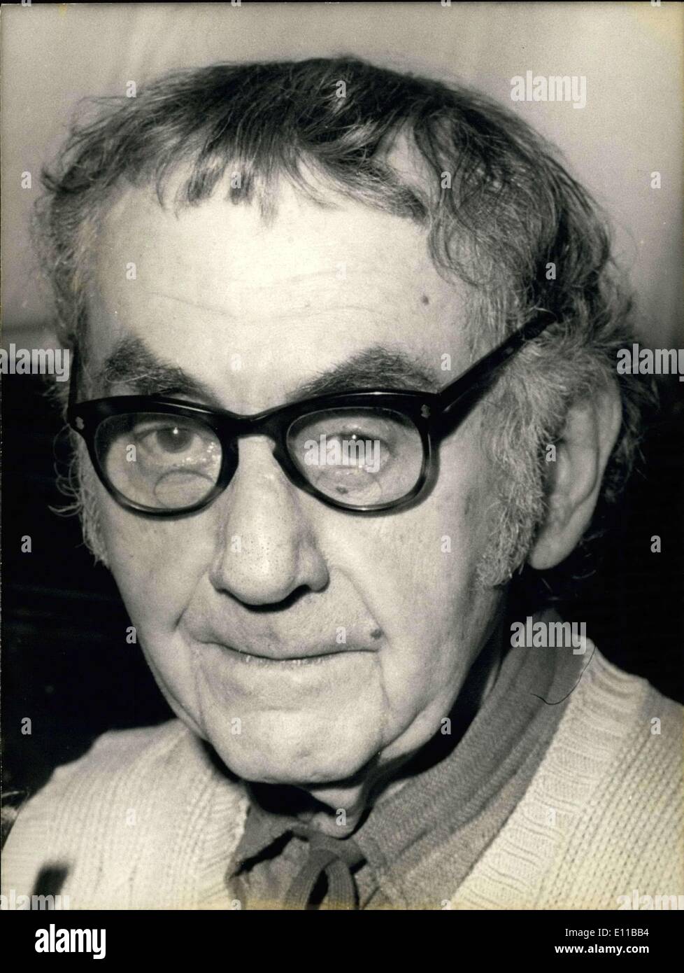 18 novembre 1976 - Légende annonce sa mort à 86 ans. Il a été célèbre pendant les années folles et le Musée d'art moderne Banque D'Images