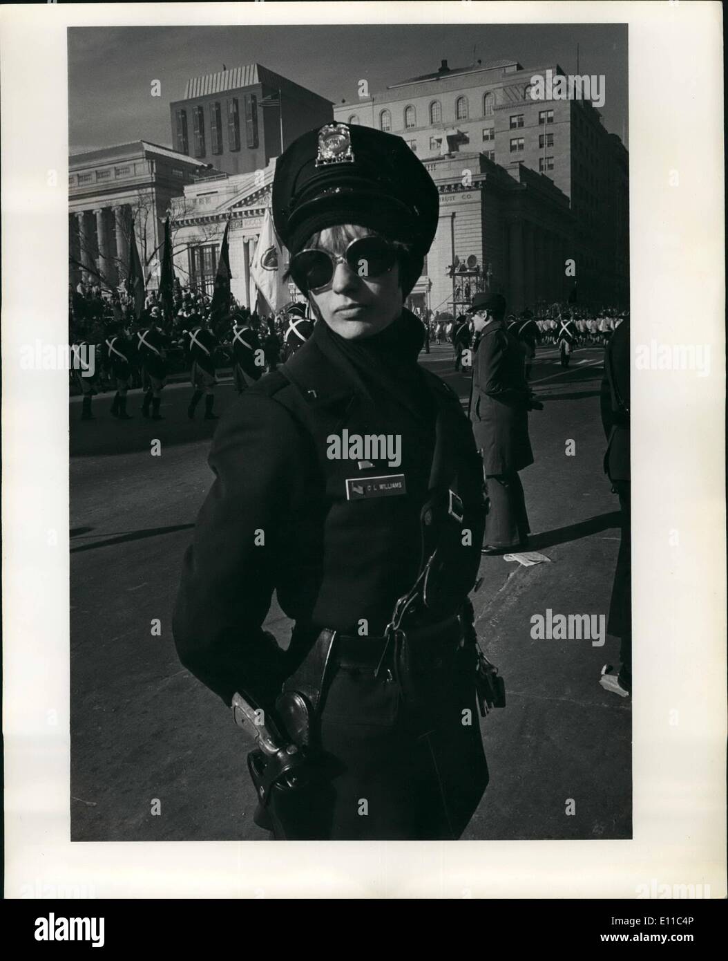 01 janvier 1977 - Les Femmes de la Police Inauguration Carter Banque D'Images