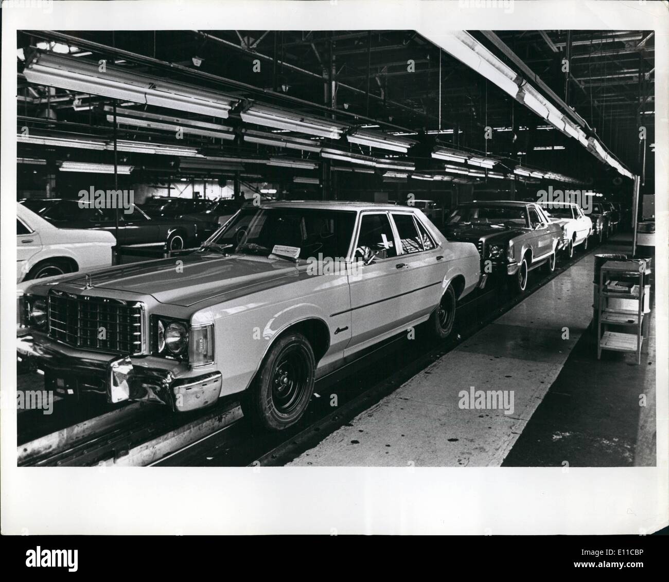 09 septembre 1976 - Grève, usine d'assemblage Ford Mahwah, N.J. Banque D'Images