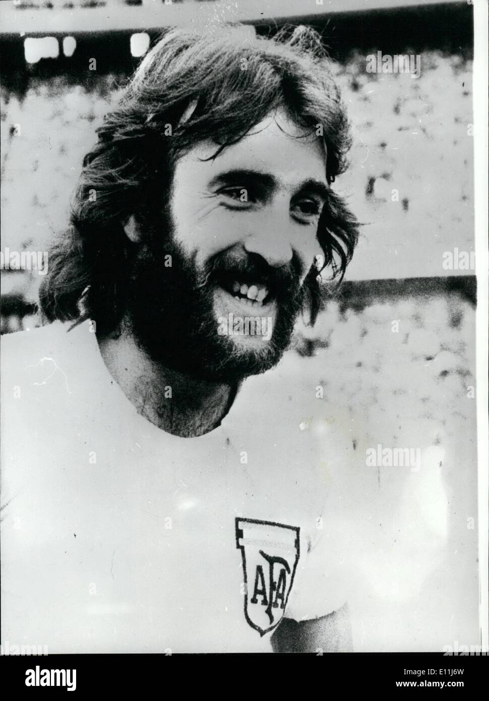 Juillet 07, 1978 - Spurs signer deux stars du football coupe du monde Argentine : Tottenham Hotspur Football Club a annoncé aujourd'hui qu'ils avaient signé deux de la Coupe du Monde de l'Argentine étoile Ricardo Villa Osvaldo et Ardelis pour un montant de 750 000. Les Spurs Président Sidney Wale décrit la double signature que le sensationnel coup remarquable dans l'histoire de football britannique. Photo montre Ricardo Villa L'une des deux stars de la coupe du monde Argentine qui va jouer dans la ligue anglaise cette saison pour les Spurs. Banque D'Images
