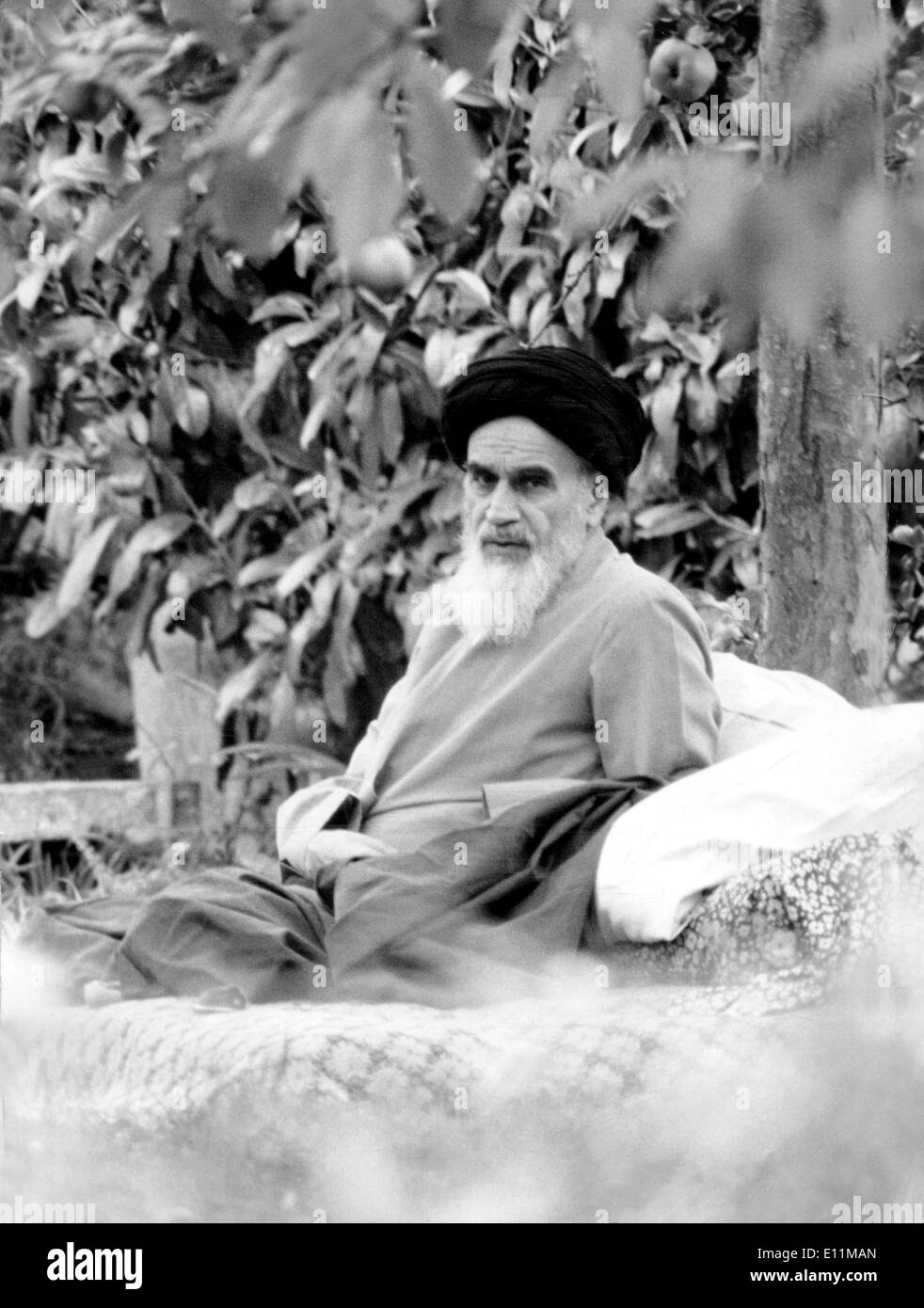 5084280 (900326) Ajatollah Khomeini, (24.09.1902 - 03.06.1989, Ruhollah HENDI Mussawi) iranischer Religionsf gérants und Banque D'Images