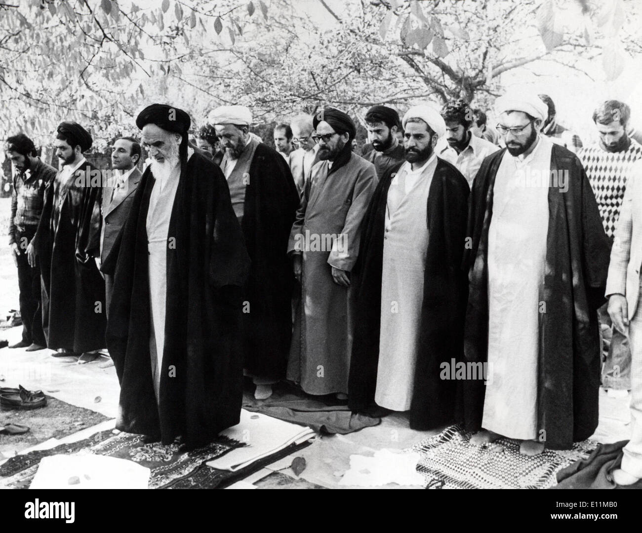 5527615 (900326) L'Ayatollah Khomeiny (24.09.1902 - 03.06.1989, Ruhollah HENDI Mussawi) iranischer Religionsf gérants und Politiker, Banque D'Images