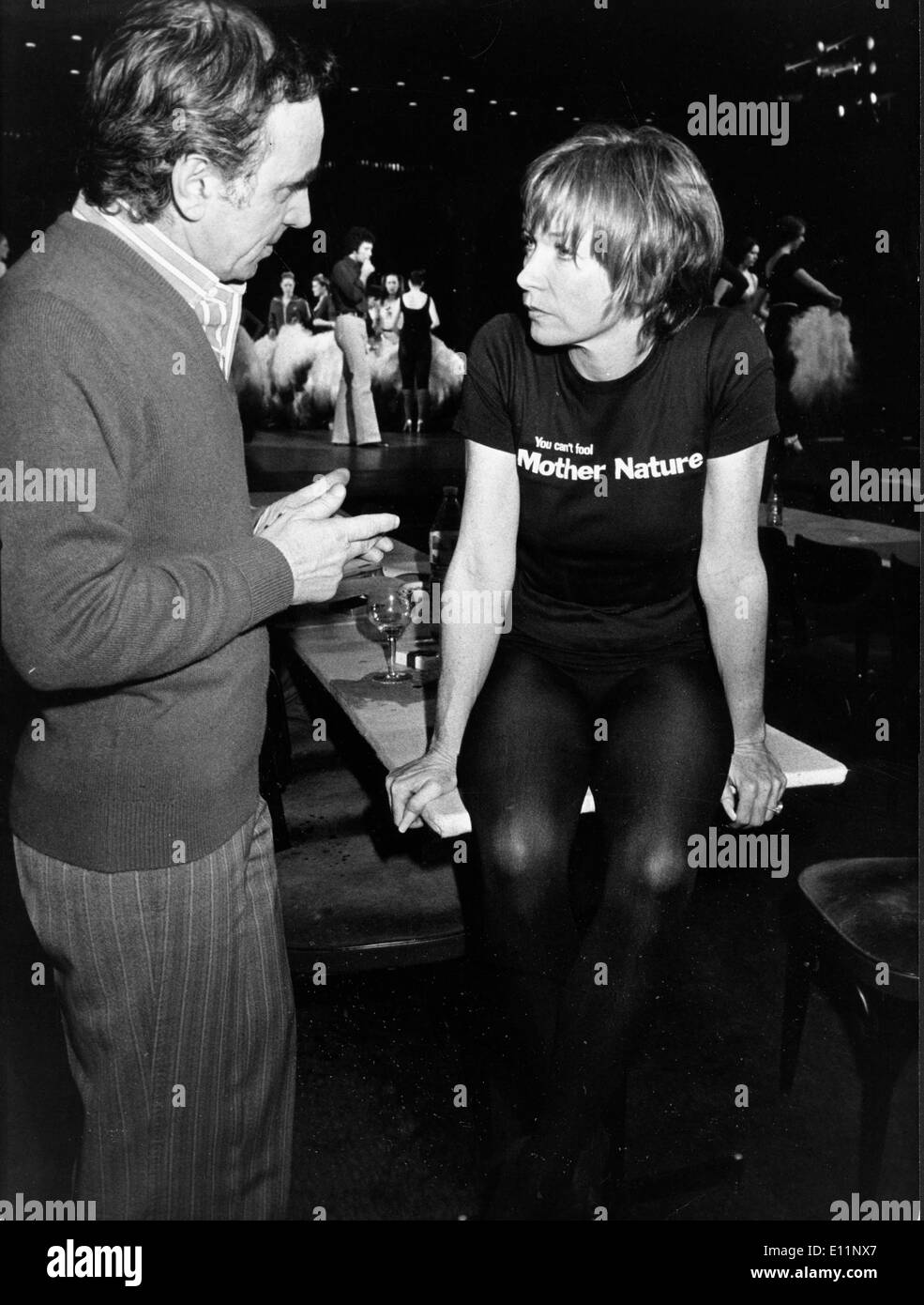 L'actrice Shirley MacLaine répète pour Broadway Banque D'Images