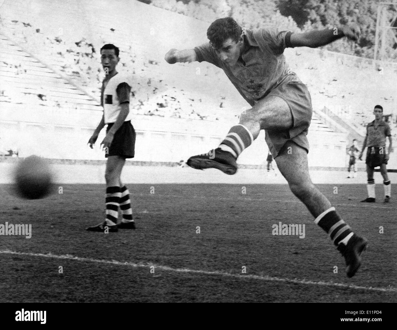 Jun 02, 1979 ; Formosa, Italie, Brésil, NELLA DE OLIVERA, marque un troisième but pour le Brésil, dans la victoire sur Formosa à l'Flaminic Banque D'Images