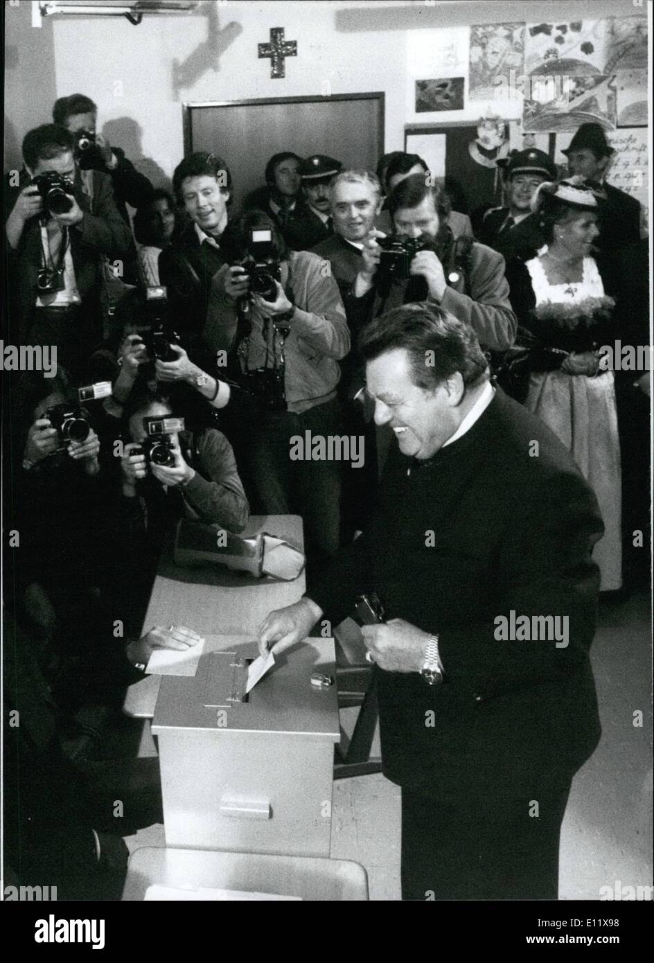 10 octobre 1980 - Élection du régime fédéral dans l'Allemagne de l'Ouest : le 5 octobre 1980 les élections du 9. Diète fédérale allemande, qui Banque D'Images