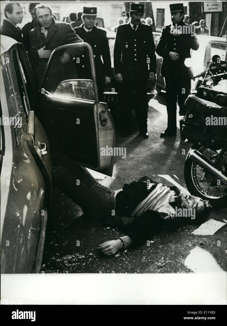 01 janvier 1981 - victime de l'explosion à l'aéroport d'Orly Banque D'Images