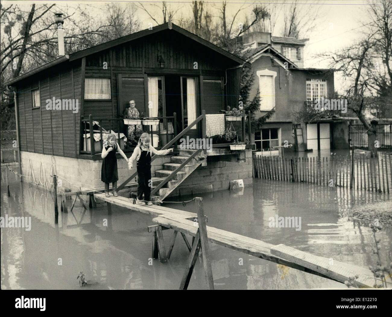 04 janvier 1982 - Villeneuve Saint George Banque D'Images