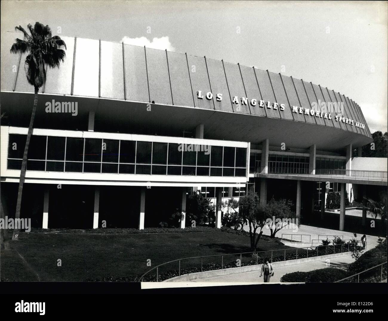 Juillet 07, 1983 - Un an avant les Jeux Olympiques de Los Angeles. Los Angeles Memorial Sports Arena, situé à proximité de Memorial Coliseum, au centre-ville de L.A., est le site pour les événements de boxe. Keystone Zurich Juillet 1983 Banque D'Images
