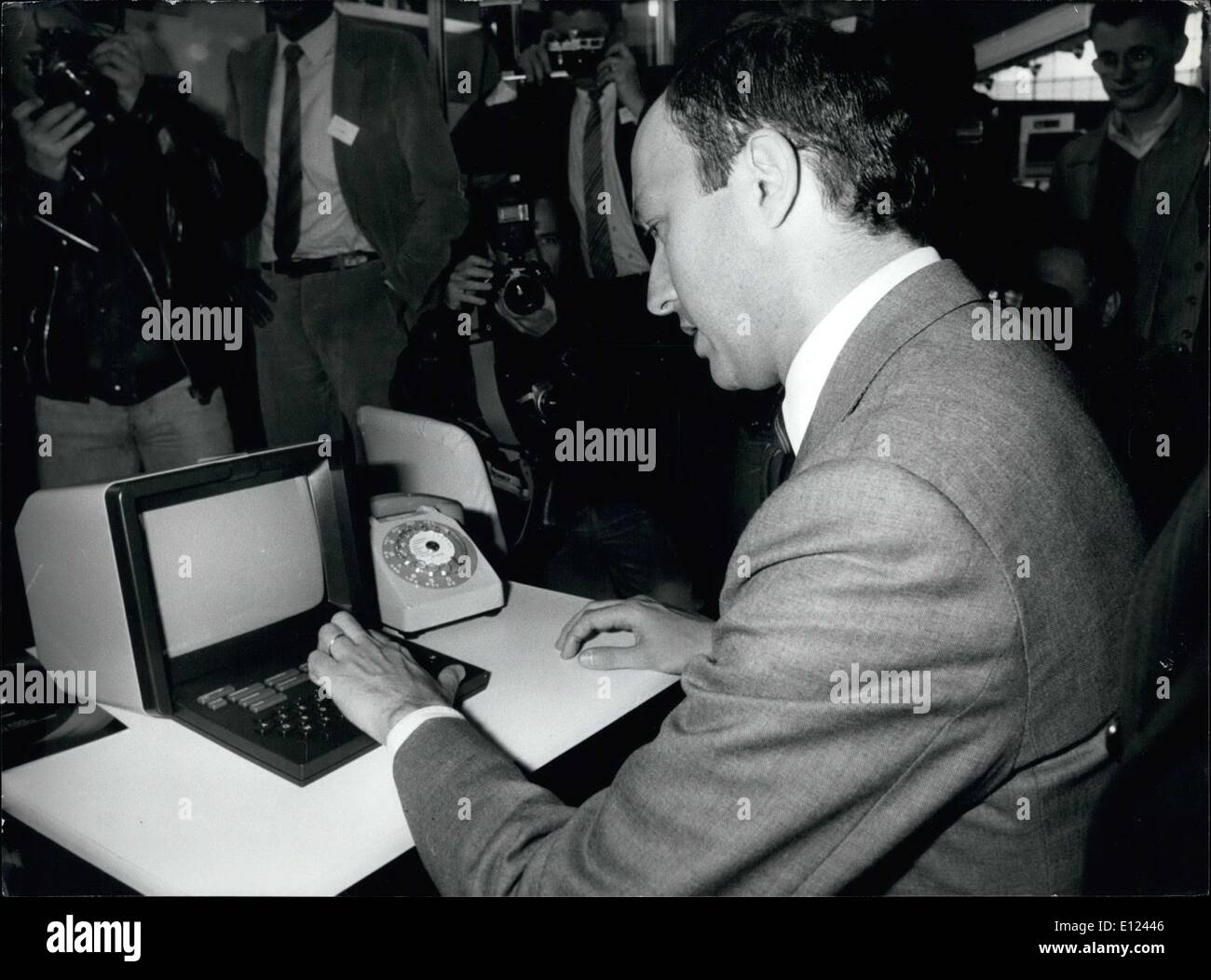 Juillet 18, 1984 - Le Premier ministre Laurent Fabius Banque D'Images