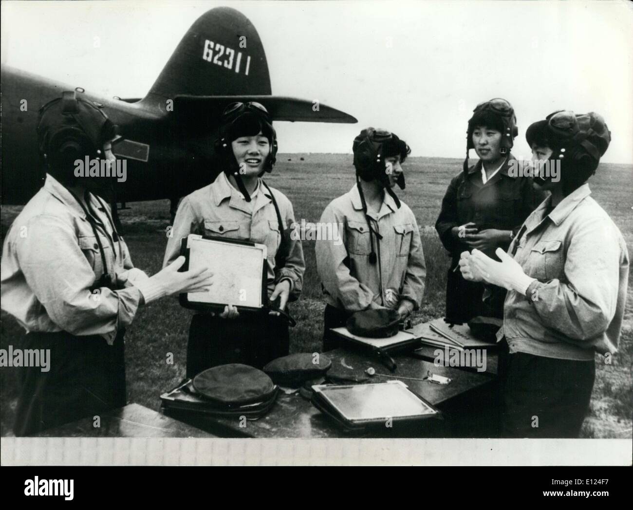 13 novembre 1984 - Groupe de femmes pilotes de chasse Banque D'Images