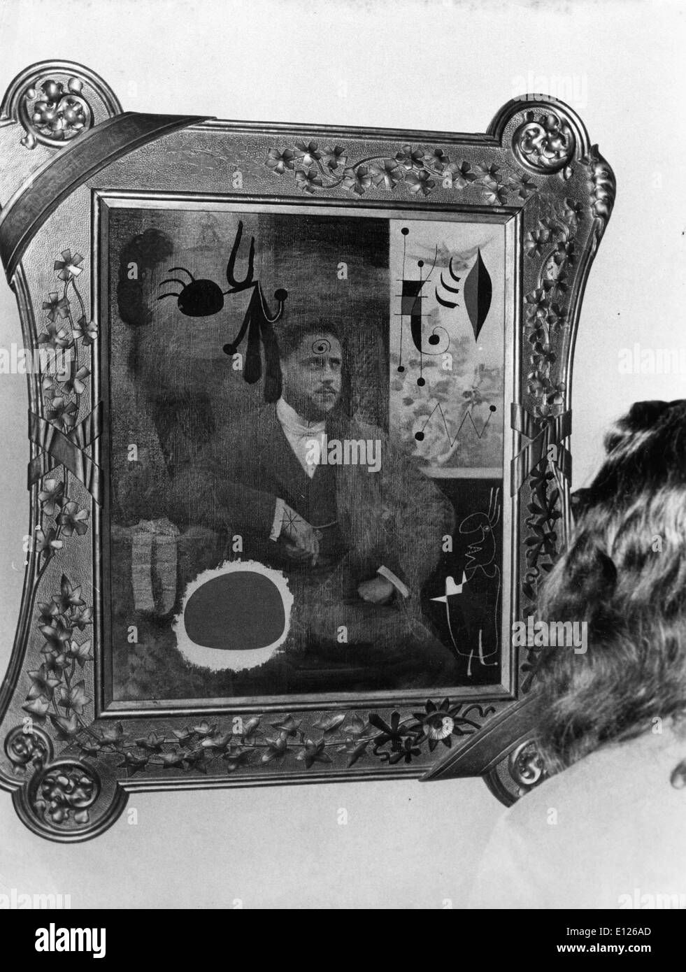 Jan 02, 2007 ; Londres, Angleterre, Royaume-Uni ; artiste Joan Miró (20 avril 1893 Ð 25 Décembre, 1983) était un Catalan-Spanish peintre, sculpteur et céramiste né à Barcelone, Catalogne, Espagne. Son travail a été interprété comme le surréalisme, un bac à sable pour le subconscient, une re-création de l'enfantin, et une manifestation de la fierté catalane et espagnole Banque D'Images