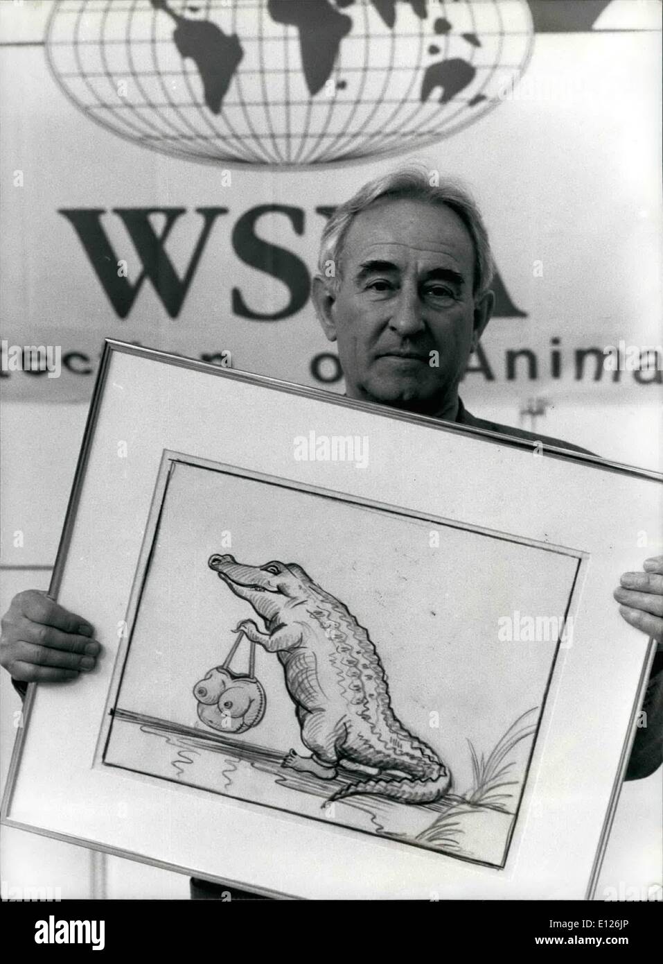 05 mai 1990 - Richard Steiner, NOUVEAU PRÉSIDENT DE LA WSPA : Swiss RIchard Steiner a été élu nouveau président de la Société mondiale pour la Protection des Animaux (WSPA) lors du congrès de la WSPA à Bâle (Suisse) le 24 mai. Banque D'Images