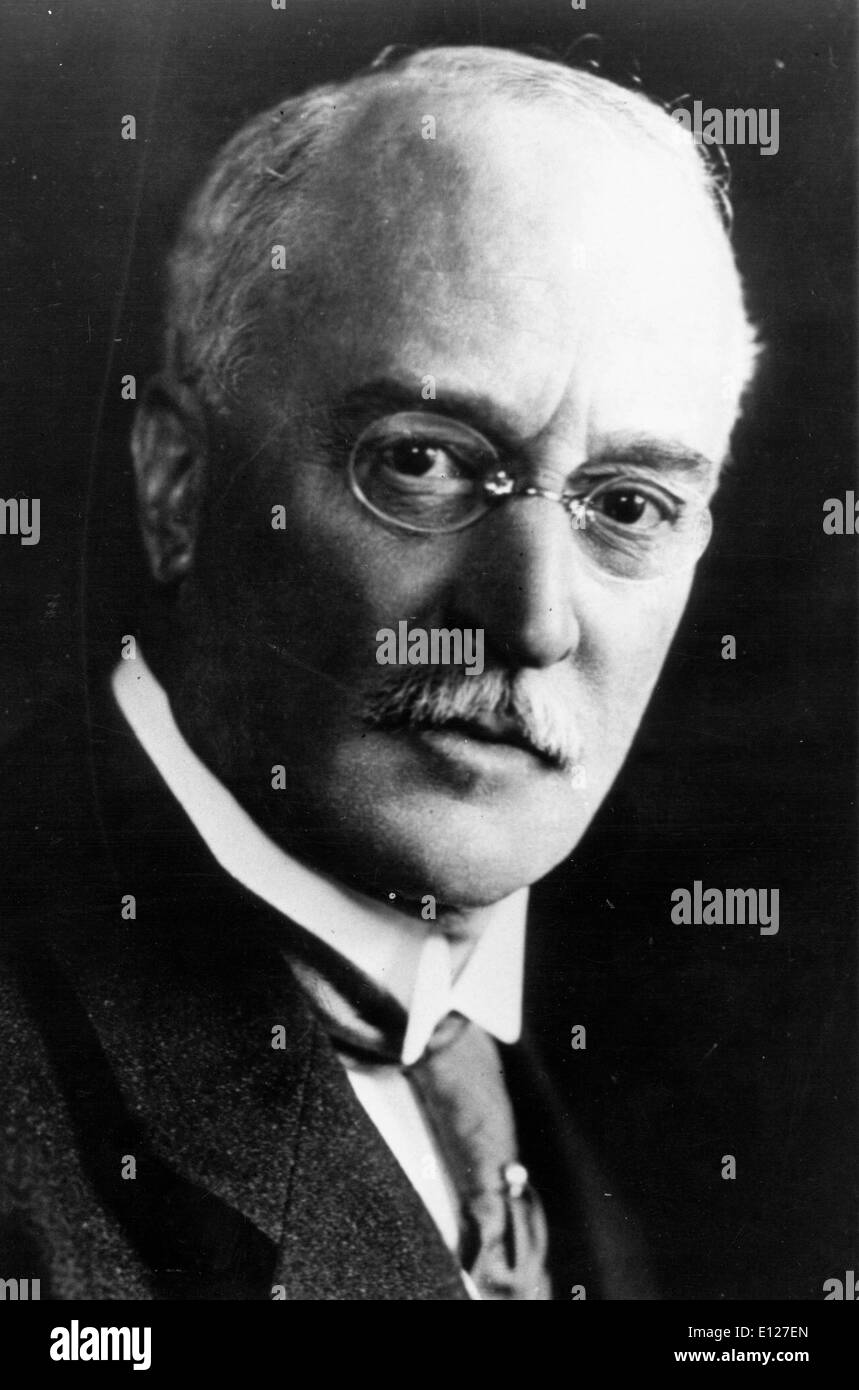 Apr 01, 2009 - Londres, Angleterre, Royaume-Uni - Rudolf Christian Karl Diesel (18 mars 1858 Ð vu pour la dernière fois le 29 septembre 1913) était un français/allemand inventeur et ingénieur en mécanique, célèbre pour l'invention du moteur diesel. (Crédit Image : KEYSTONE/ZUMAPRESS.com) Photos USA Banque D'Images