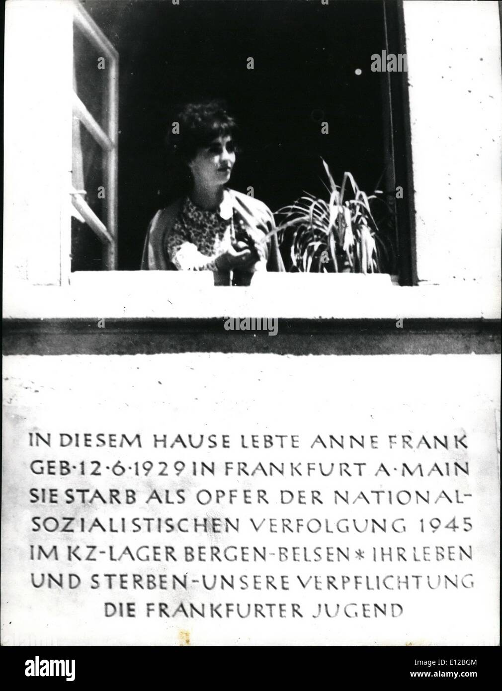 09 décembre 2011 - C'est Millie Perkins avant de naissance d'Anne Frank est à Francfort en Allemagne. Banque D'Images