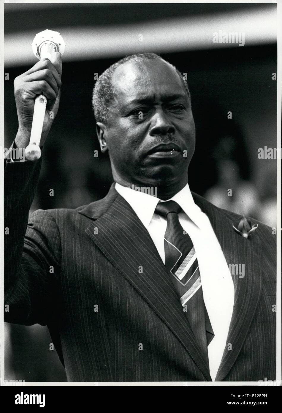 21 décembre 2011 - Daniel Arap Moi, Président du Kenya. Photo par Camerapix, Box 45048, Nairobi, Kenya. Banque D'Images