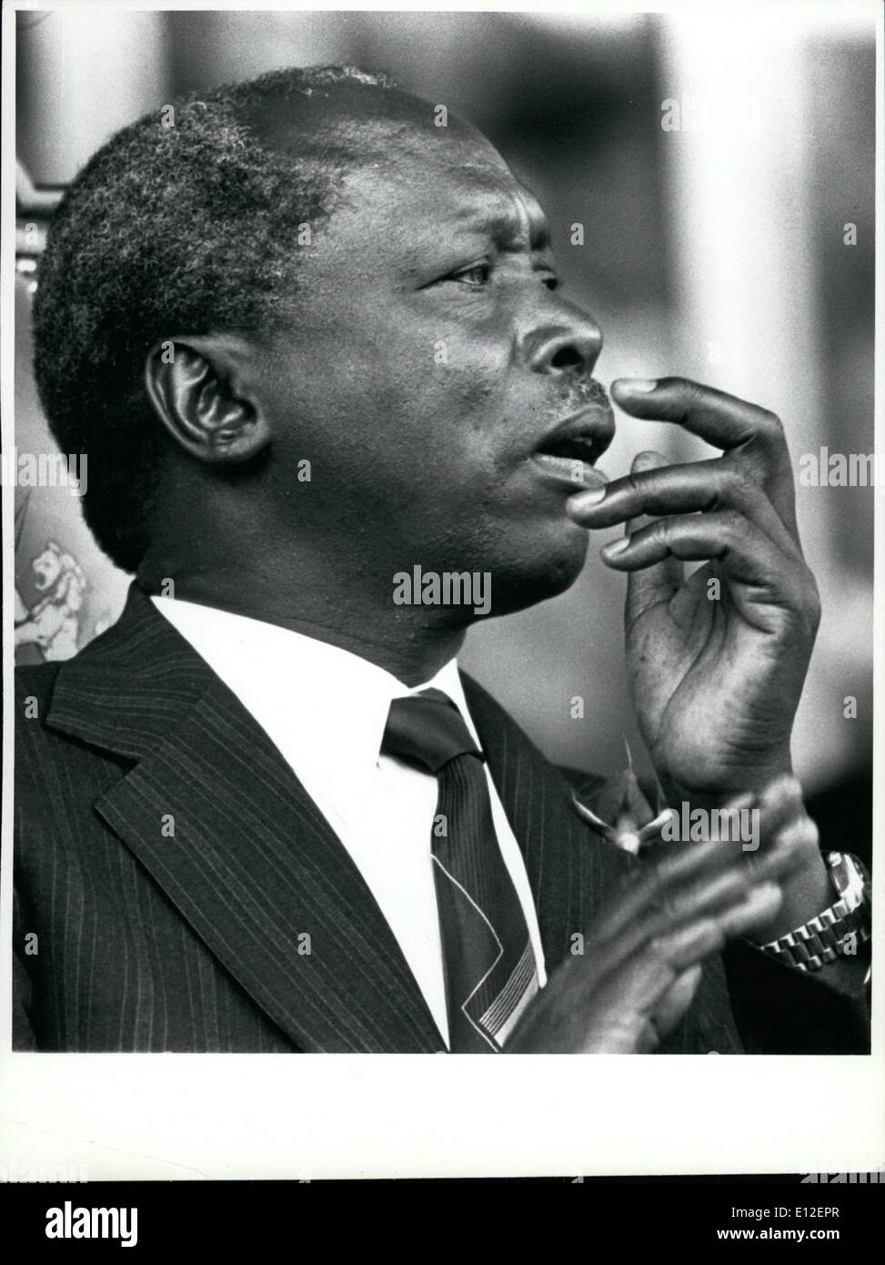 21 décembre 2011 - Daniel Arap Moi, Président du Kenya. Photo par Camerapix, Box 45048, Nairobi, Kenya. Banque D'Images