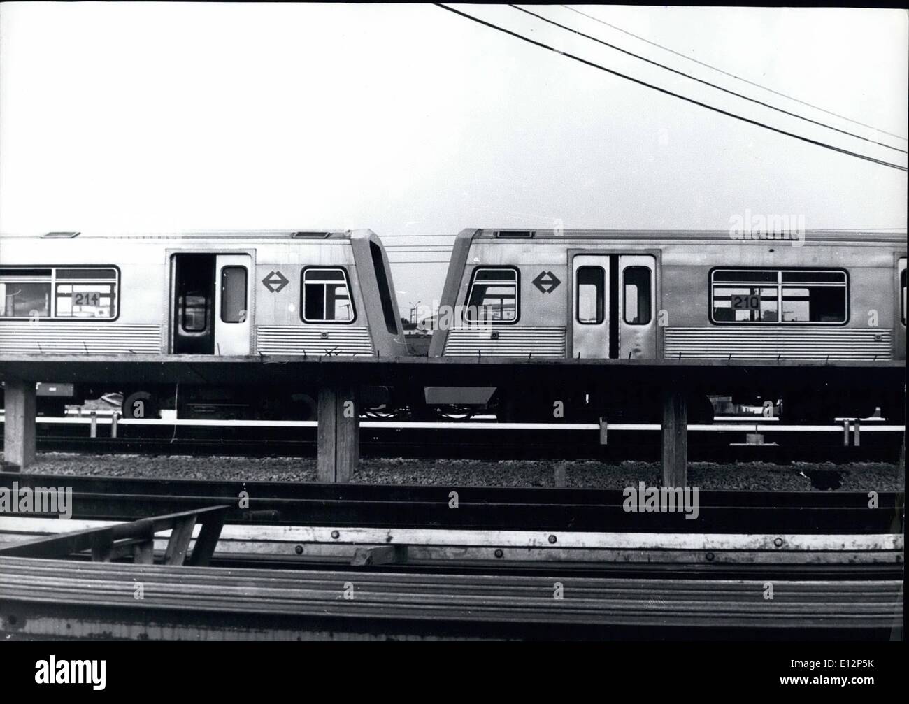 24 février 2012 - Brésil : Sao Paulo de première ligne de métro, l'exploitation a commencé cet été. Banque D'Images