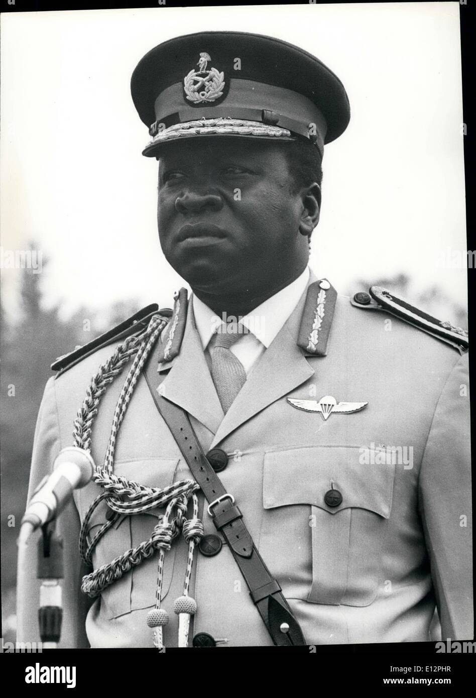 24 février 2012 - Idi Amin . Banque D'Images