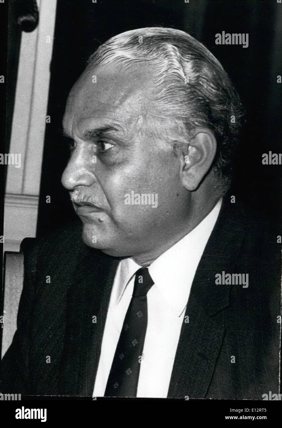 25 février 2012 - Le Dr Ahmed Danwish , Ministre de la Santé Banque D'Images