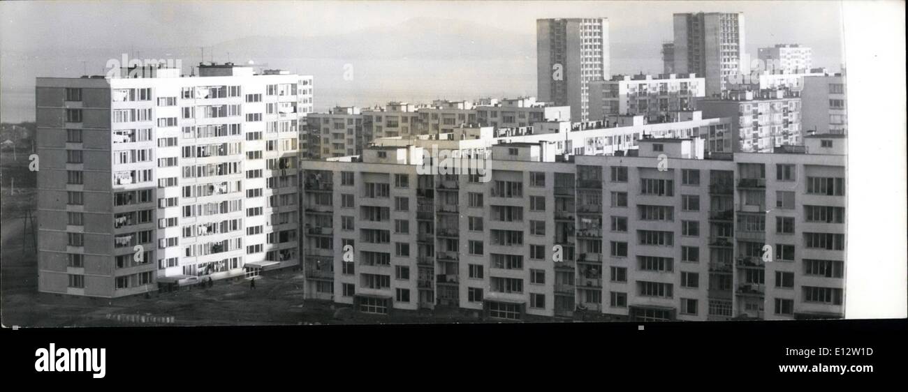 25 février 2012 - Nouveaux logements de la Bulgarie Ã¢â€" l'Ã'« TolbukhinÃ' section résidentielle dans la région de Burgas. Banque D'Images