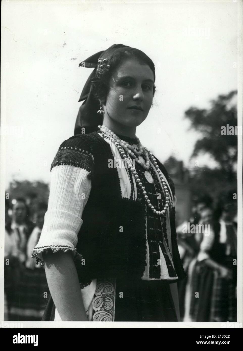 25 février 2012 - Femme à partir de la Bulgarie. Banque D'Images