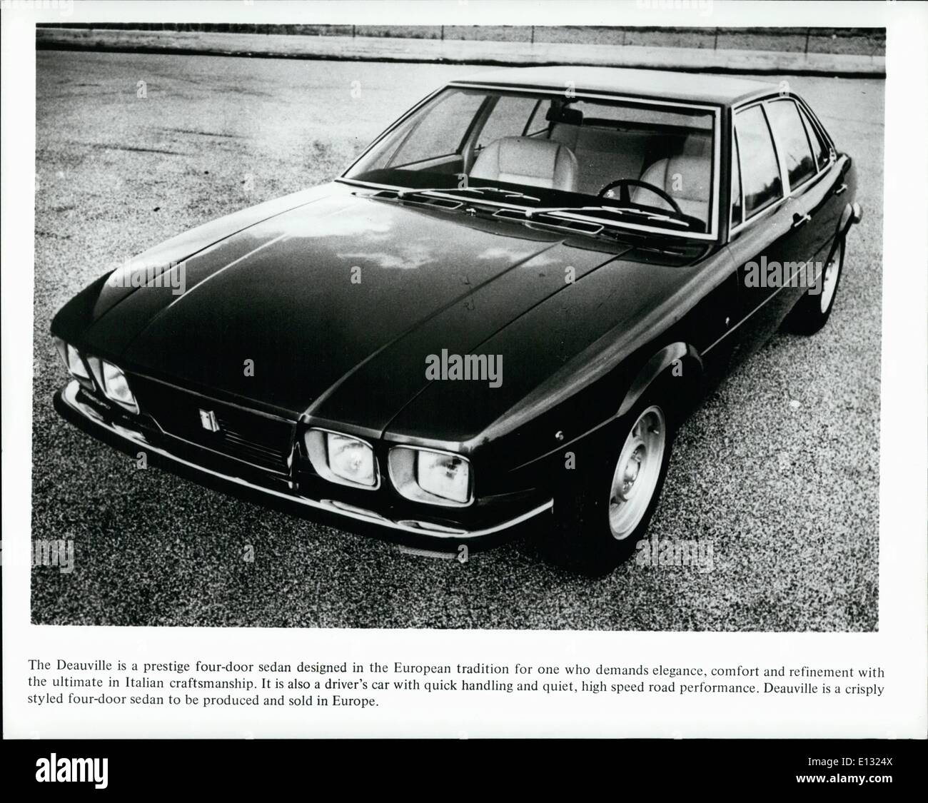 Le 26 février 2012 - La Deauville est une berline quatre portes prestige conçu dans la tradition (pour une qui exige l'élégance, confort et raffinement avec l'ultime en italien de l'artisanat. C'est aussi une voiture de pilote avec quiché, remise et calme, grande vitesse performances routières, Deauville est un croquant le titre de berline quatre portes à être produites et vendues en Europe. Banque D'Images